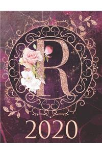 2020 Weekly Planner - Monogram Initial 