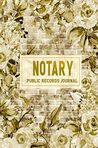 Public Notary Records Journal