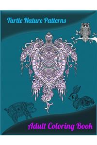 Turtle Nature Patterns Adult Coloring Book