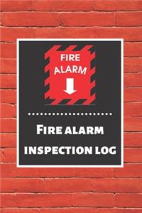 Fire alarm inspection log