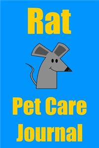 Rat Pet Care Journal