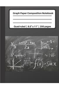 Graph Paper Composition Notebook Quad ruled - 8.5