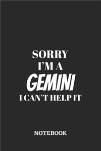 Sorry I'm a Gemini I can't help it Notebook