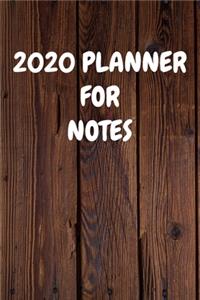 2020 Planner for Notes