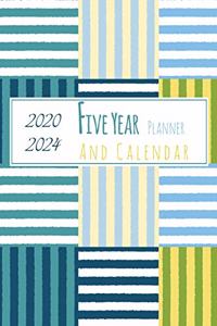 2020-2024 Five Year Planner And Calendar
