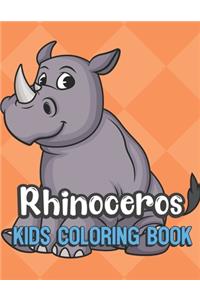 Rhinoceros Kids Coloring Book