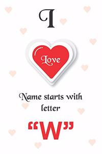 I Love Name Starts with Letter 