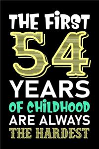 The First 54 Years Of Childhood Are Always The Hardest