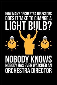How Many Orchestra Directors Does It Take To Change A Light Bulb? Nobody Knows Nobody Has Ever Watched An Orchestra Director