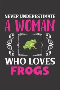Never Underestimate A Woman Who Loves Frogs