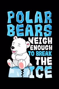 Polar Bears Weigh Enough To Break The Ice