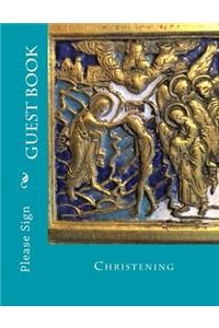 Christening Guest Book