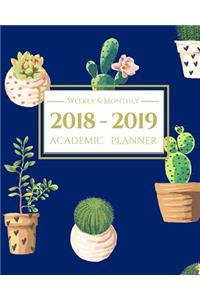 2018-2019 Academic Planner Weekly and Monthly