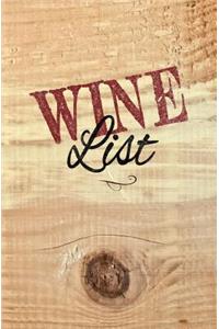 Wine List