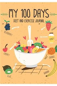 My 100 Days Diet and Exercise Journal