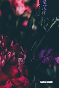 Floral Journal - Hello Red - (Unruled)