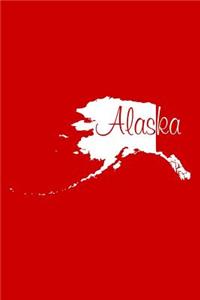Alaska - Red Lined Notebook with Margins