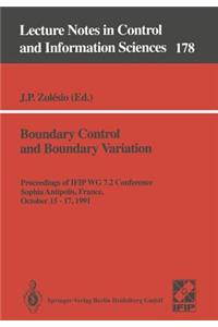 Boundary Control and Boundary Variation