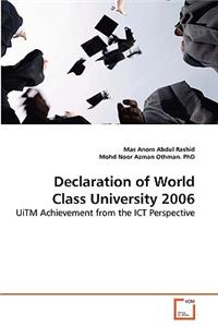 Declaration of World Class University 2006