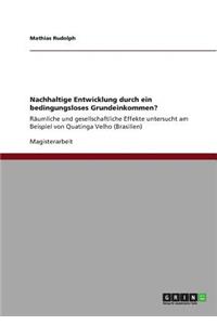 Nachhaltige Entwicklung durch ein bedingungsloses Grundeinkommen?