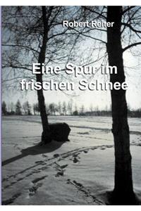 Eine Spur im frischen Schnee