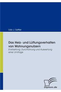 Heiz- und Lüftungsverhalten von Wohnungsnutzern