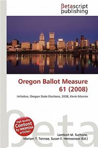 Oregon Ballot Measure 61 (2008)