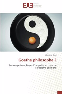 Goethe philosophe ?