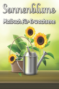 Sonnenblume Malbuch für Erwachsene