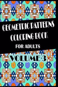 Geometric Pattern Adult Coloring Book Volume 3