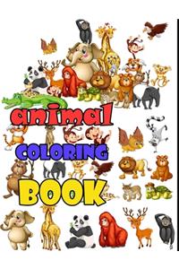 Zoo Animal Coloring Book For Kids