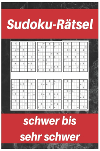 Sudoku-Rätsel schwer bis sehr schwer