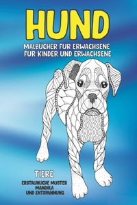 Malbücher für Erwachsene für Kinder und Erwachsene - Erstaunliche Muster Mandala und Entspannung - Tiere - Hund
