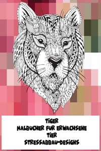 Malbücher für Erwachsene - Stressabbau-Designs - Tier - Tiger