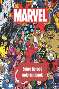 Marvel super heroes coloring book