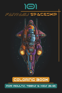 Fantasy Spaceship Coloring Book