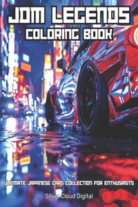 JDM Legends Car Coloring Book for Adults & Teens