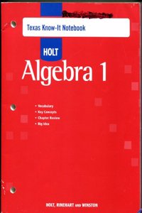 Holt Algebra 1 Texas