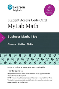 Mylab Math with Pearson Etext -- 18 Week Standalone Access Card -- For Business Math