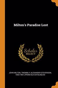 MILTON'S PARADISE LOST