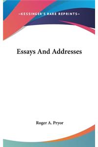 Essays And Addresses