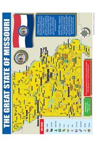 Missouri State Map for Students - Pack of 30