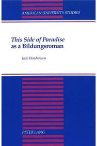 This Side of Paradise as a Bildungsroman