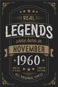 Real Legends were born in November 1960