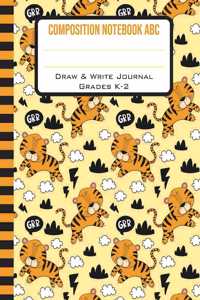 Composition Notebook Draw & Write Journal Grades K-2