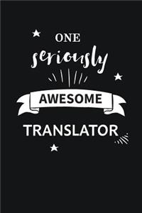 Awesome Translator Journal Lined Notebook Gift For Interpreter