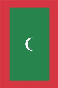 Maldives Travel Journal - Maldives Flag Notebook - Maldivian Flag Book