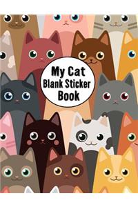 My Cat Blank Sticker Book