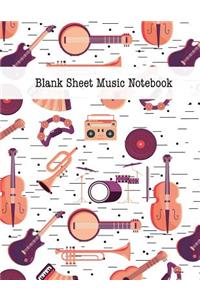 Blank Sheet Music Notebook