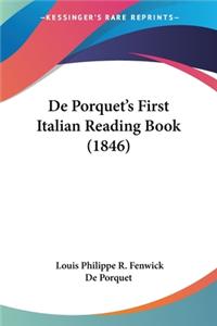 De Porquet's First Italian Reading Book (1846)